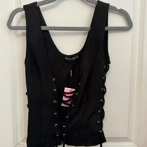lace-up tank